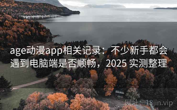 age动漫app相关记录：不少新手都会遇到电脑端是否顺畅，2025 实测整理